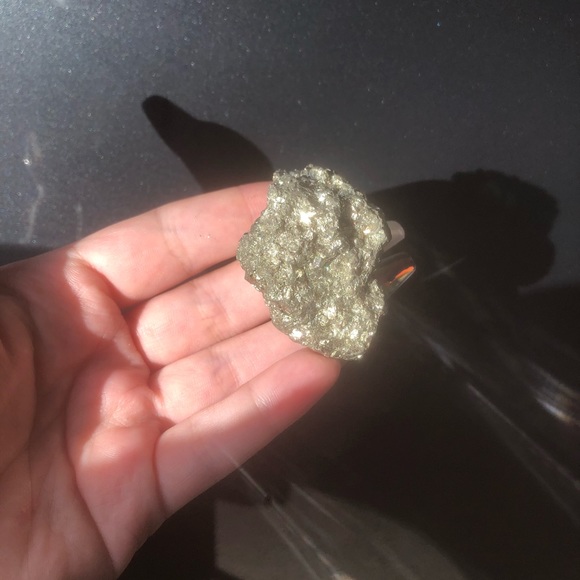 Natural Pyrite Cluster, Raw Fools Gold Crystal, Genuine Pyrite Stone - Picture 8 of 11